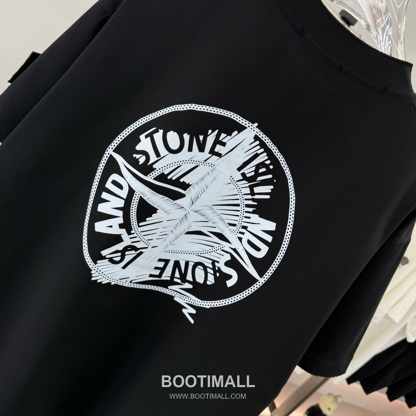 Stone Island 260g Crewneck Tee Black T-shirt 스톤아일랜드 260g 크루넥 티 블랙 티셔츠 15