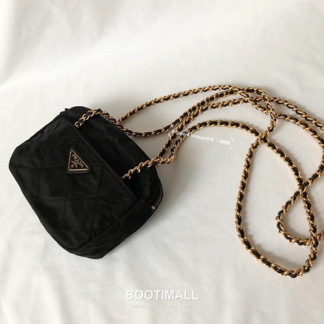 Prada Quilted Nylon Chain Crossbody Bag 1BD632 프라다 퀼팅 나일론 체인 크로스백 19cm 2