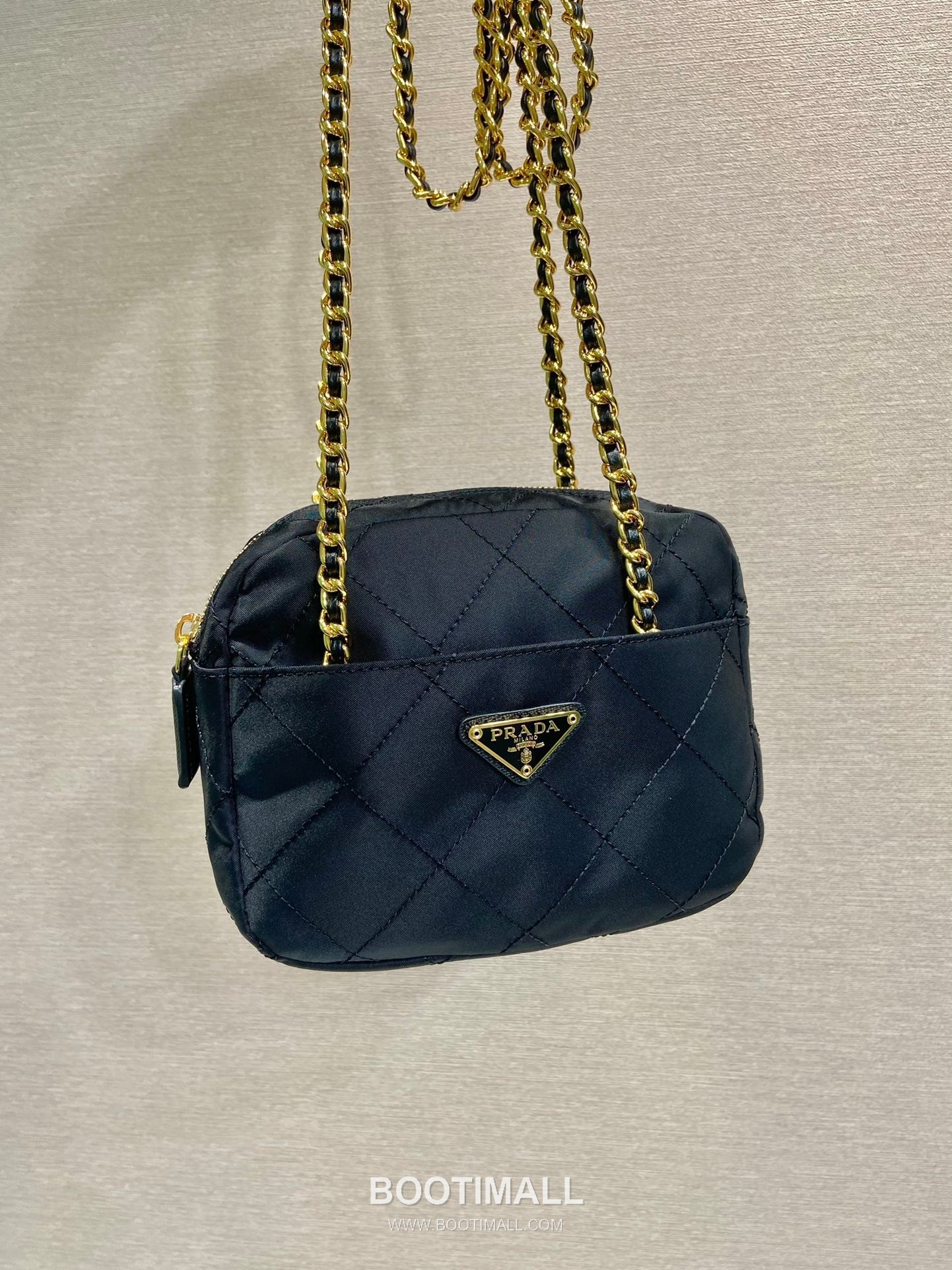 Prada Quilted Nylon Chain Crossbody Bag 1BD632 프라다 퀼팅 나일론 체인 크로스백 19cm 4