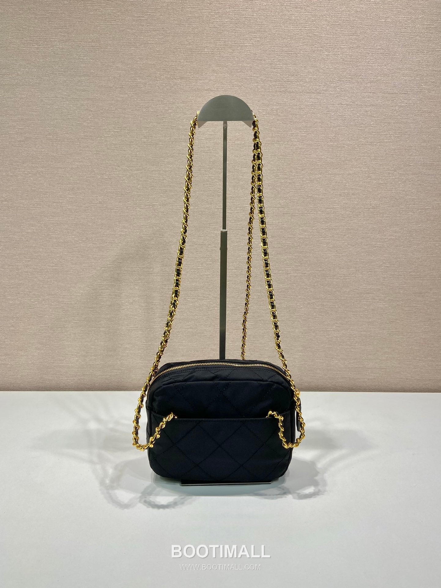 Prada Quilted Nylon Chain Crossbody Bag 1BD632 프라다 퀼팅 나일론 체인 크로스백 19cm 7