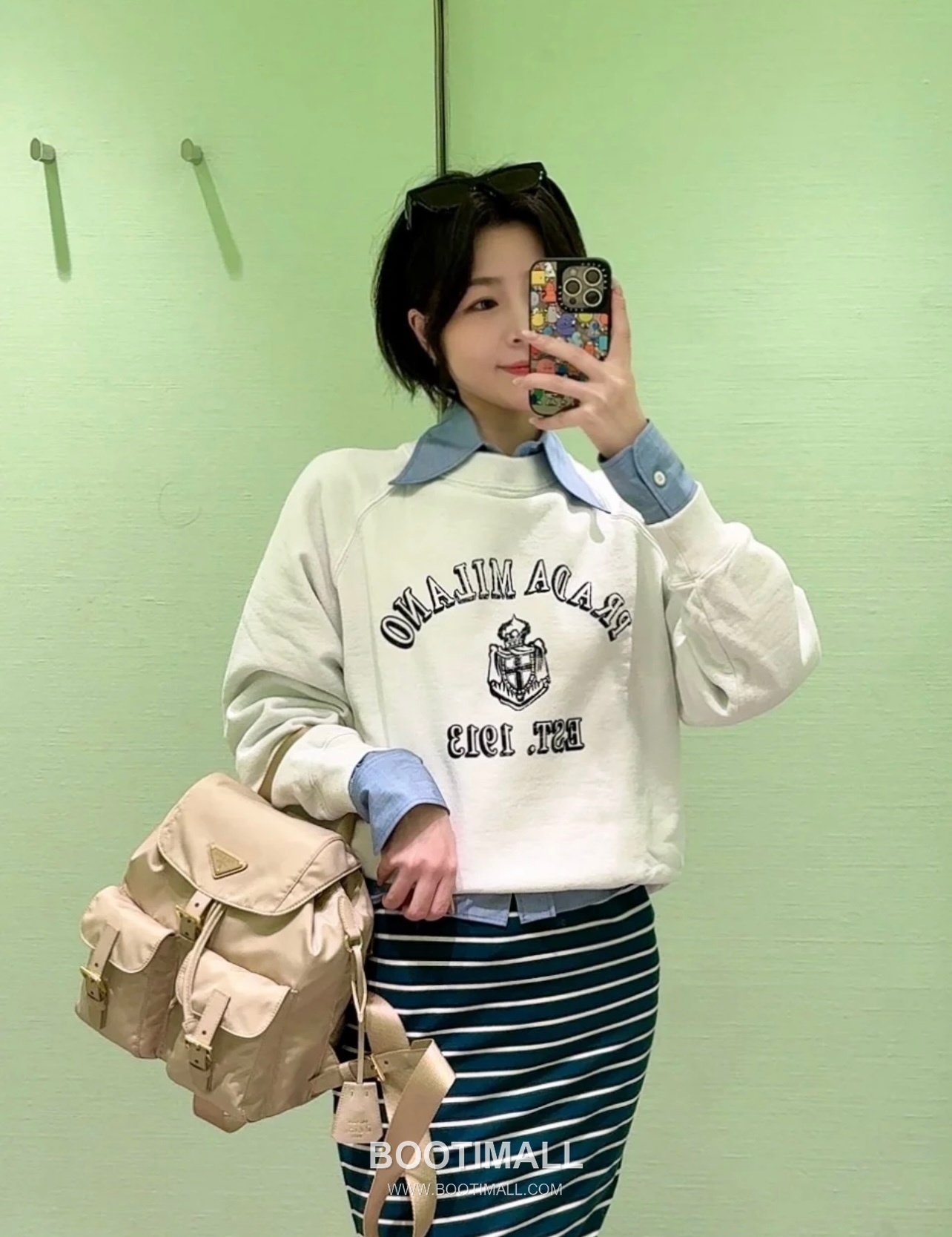 Prada Re-Nylon Backpack Re-Nylon and Leather Black 프라다 리나일론 백팩 1BZ677 리나일론과 레더 블랙 28cm 2