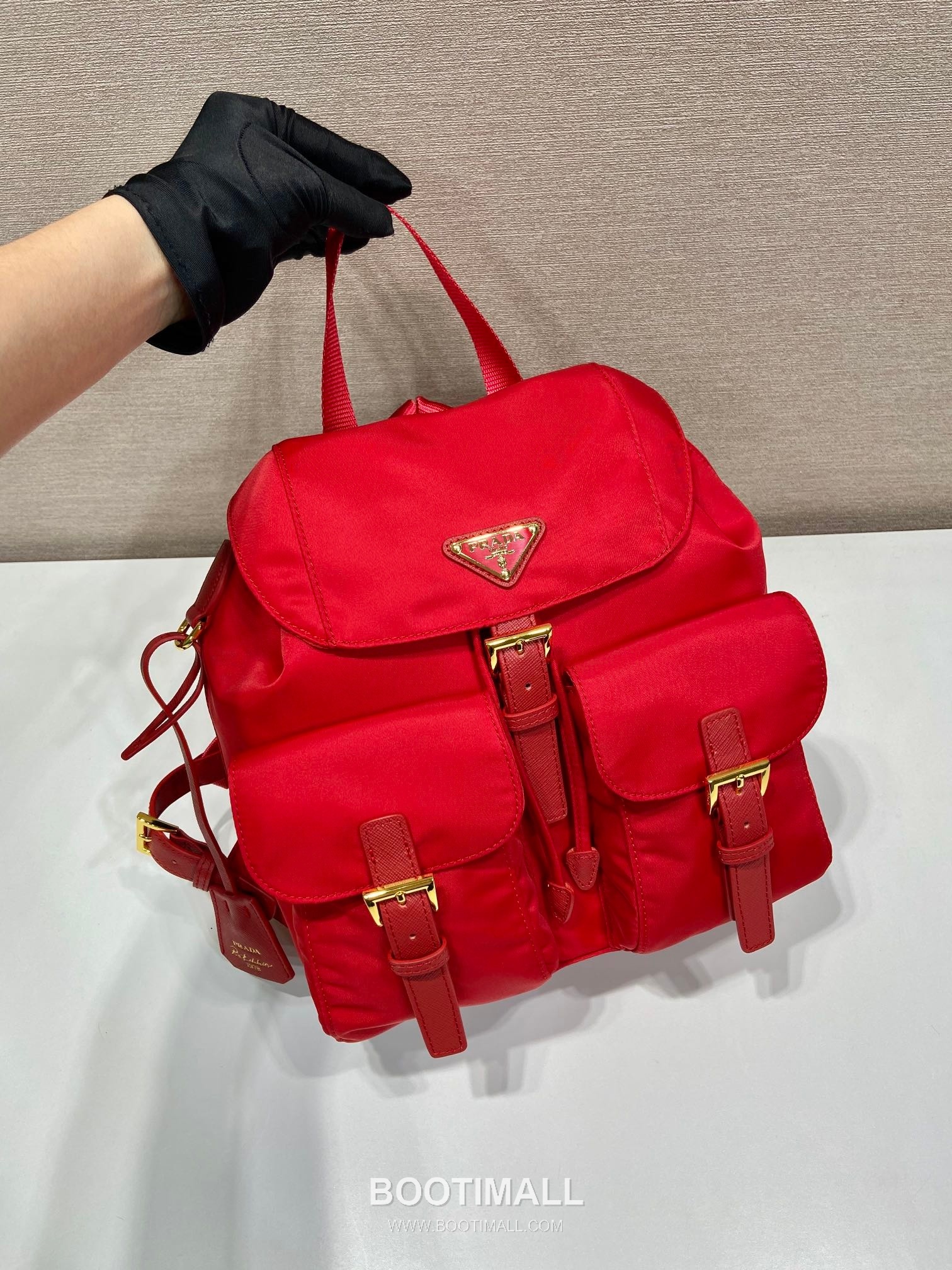 Prada Re-Nylon Backpack Re-Nylon and Leather Black 프라다 리나일론 백팩 1BZ677 리나일론과 레더 블랙 28cm 6