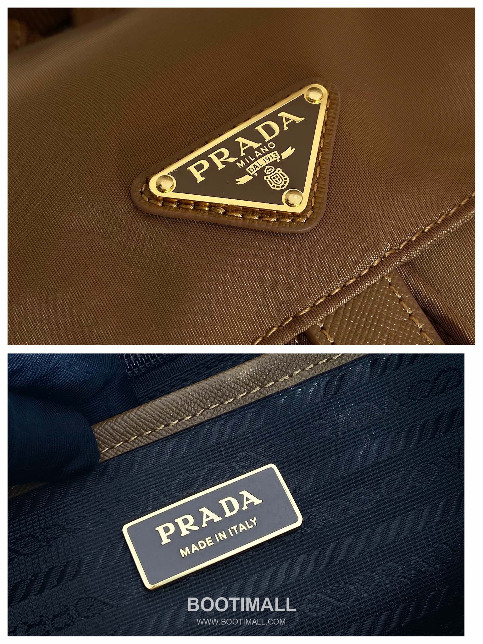 Prada Re-Nylon Backpack Re-Nylon and Leather Black 프라다 리나일론 백팩 1BZ677 리나일론과 레더 블랙 28cm 12