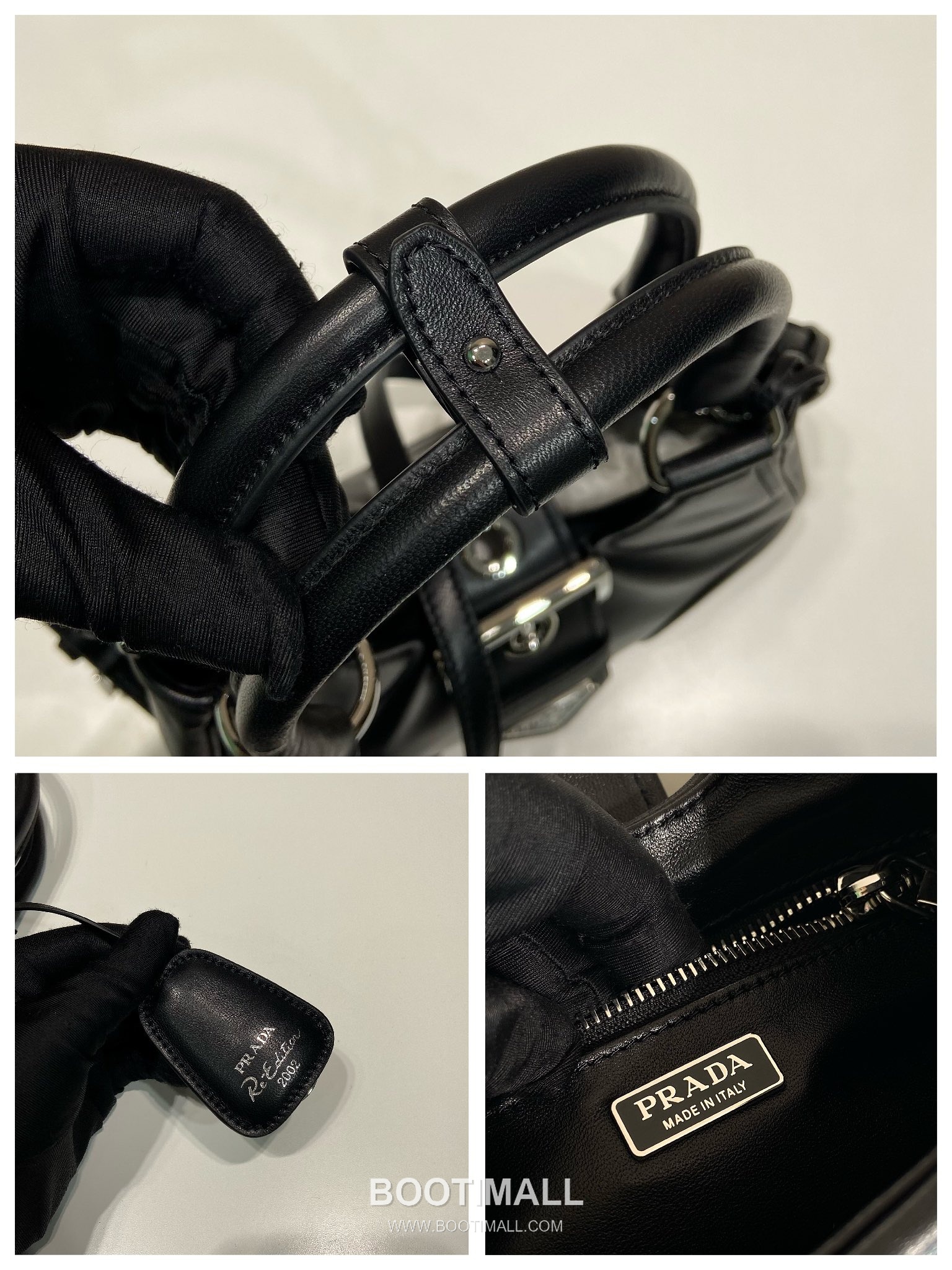 Prada Moon Leather Shoulder Bag 1BA381 프라다 문 램스킨 숄더백 22.5cm 14