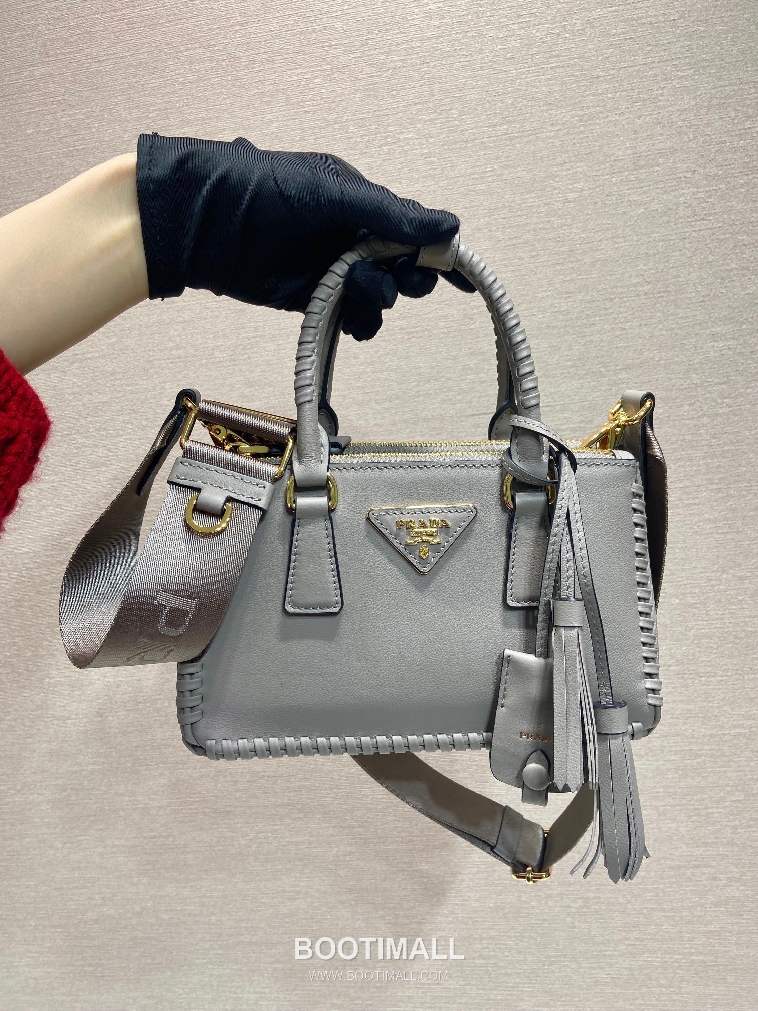 Prada Galleria Mini Intrecciato Calfskin Top Handle Bag 프라다 갤러리아 미니 인트레치아토 카프스킨 탑핸들백 21cm 3