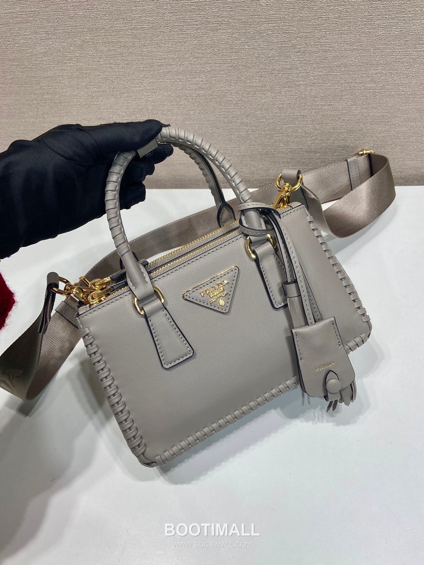 Prada Galleria Mini Intrecciato Calfskin Top Handle Bag 프라다 갤러리아 미니 인트레치아토 카프스킨 탑핸들백 21cm 6