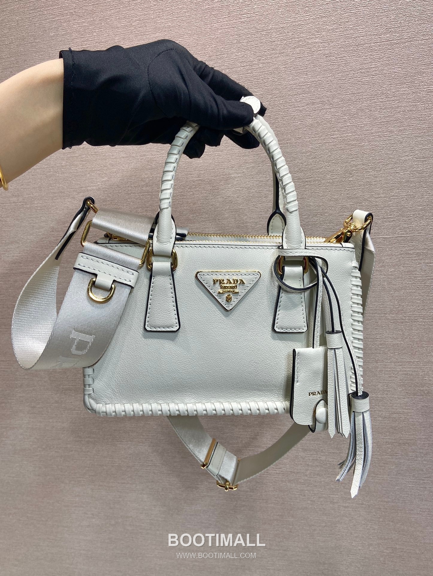 Prada Galleria Mini Intrecciato Calfskin Top Handle Bag 프라다 갤러리아 미니 인트레치아토 카프스킨 탑핸들백 21cm 4