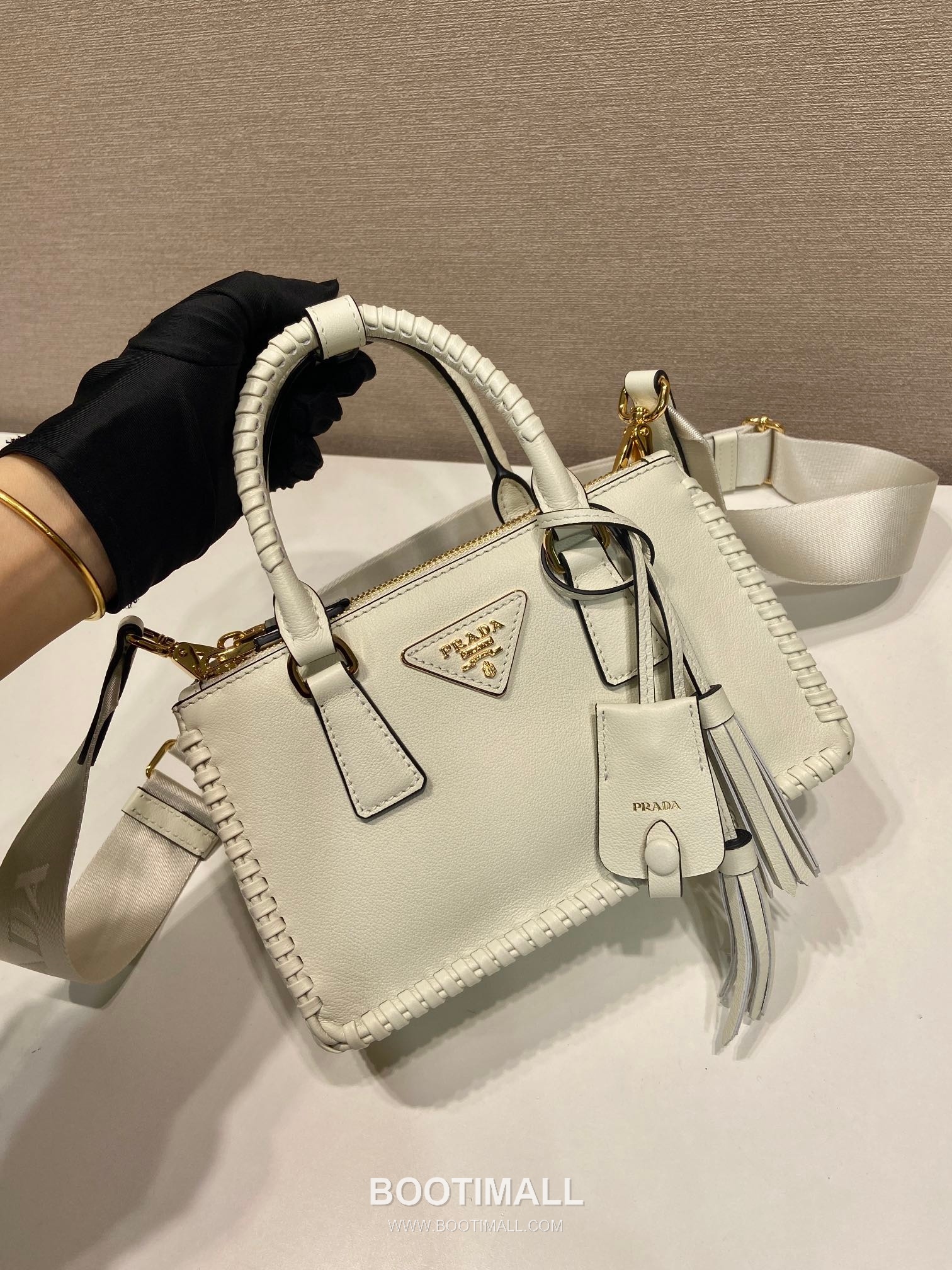 Prada Galleria Mini Intrecciato Calfskin Top Handle Bag 프라다 갤러리아 미니 인트레치아토 카프스킨 탑핸들백 21cm 7