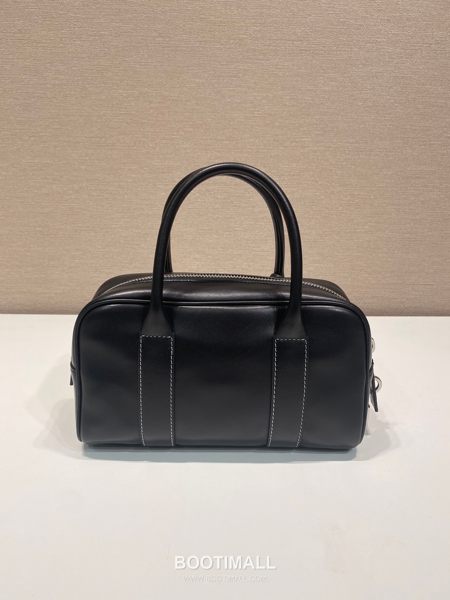 Prada Boston Calfskin Leather Black Boston Bag 프라다 1BA846 보스턴 송아지가죽 블랙 보스턴백 24cm 7