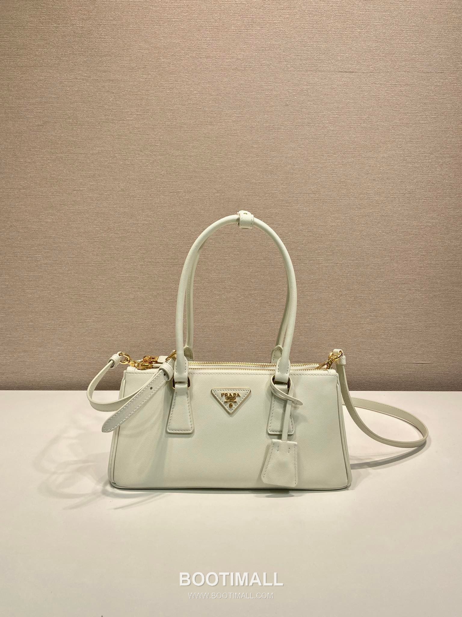 Prada Top Handle Calfskin Leather Handbag 프라다 1BA457 탑 핸들 카프스킨 레더 핸드백 28cm 6