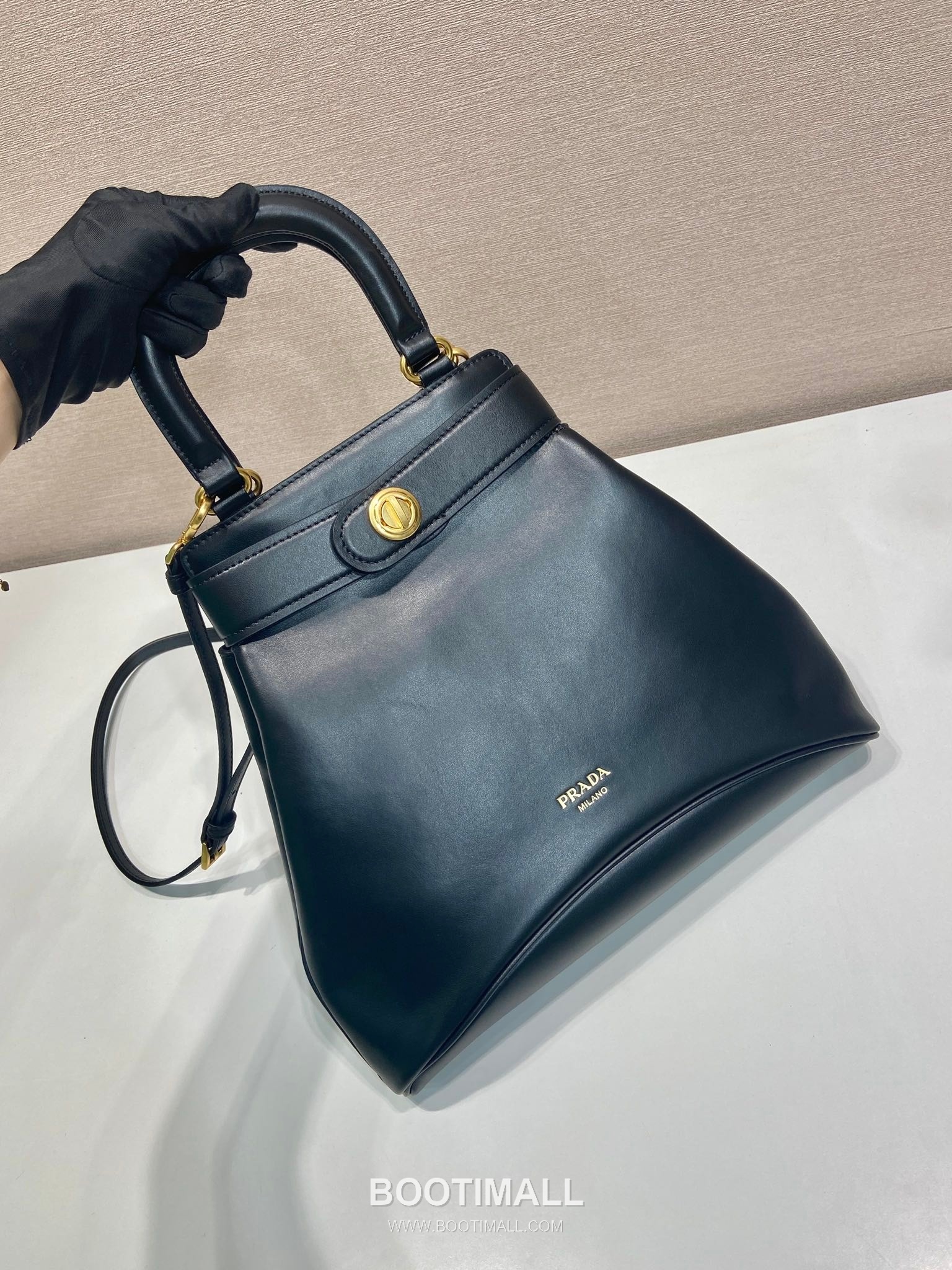Prada Calfskin Tote Calfskin and Lambskin Shoulder Bag 프라다 1BG567 카프스킨 토트 카프스킨과 램스킨 숄더백 31cm 7