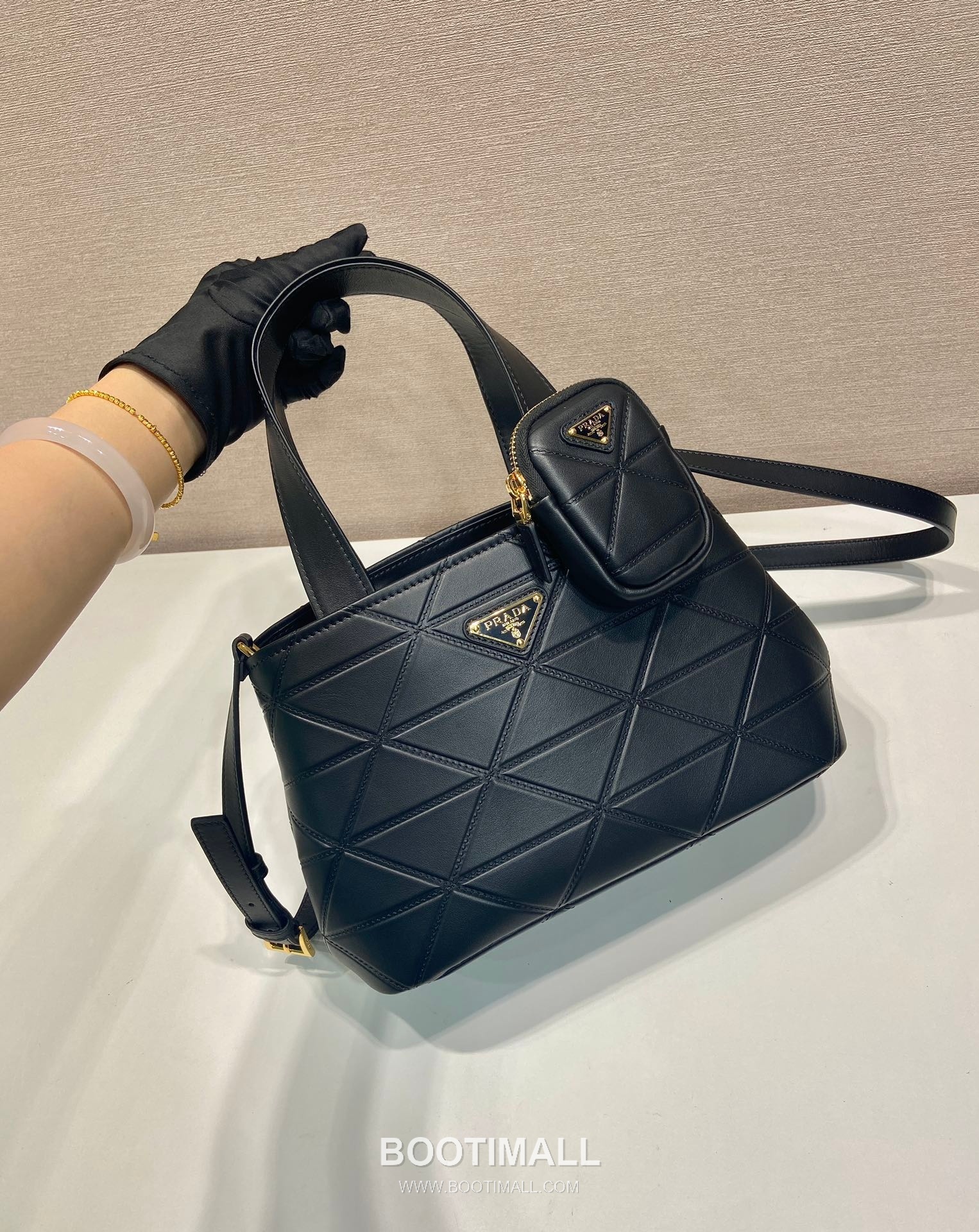 Prada Symbole Stitch Small Tote Tote Bag 프라다 심볼 스티치 스몰 토트 1BG548 토트백 26cm 4