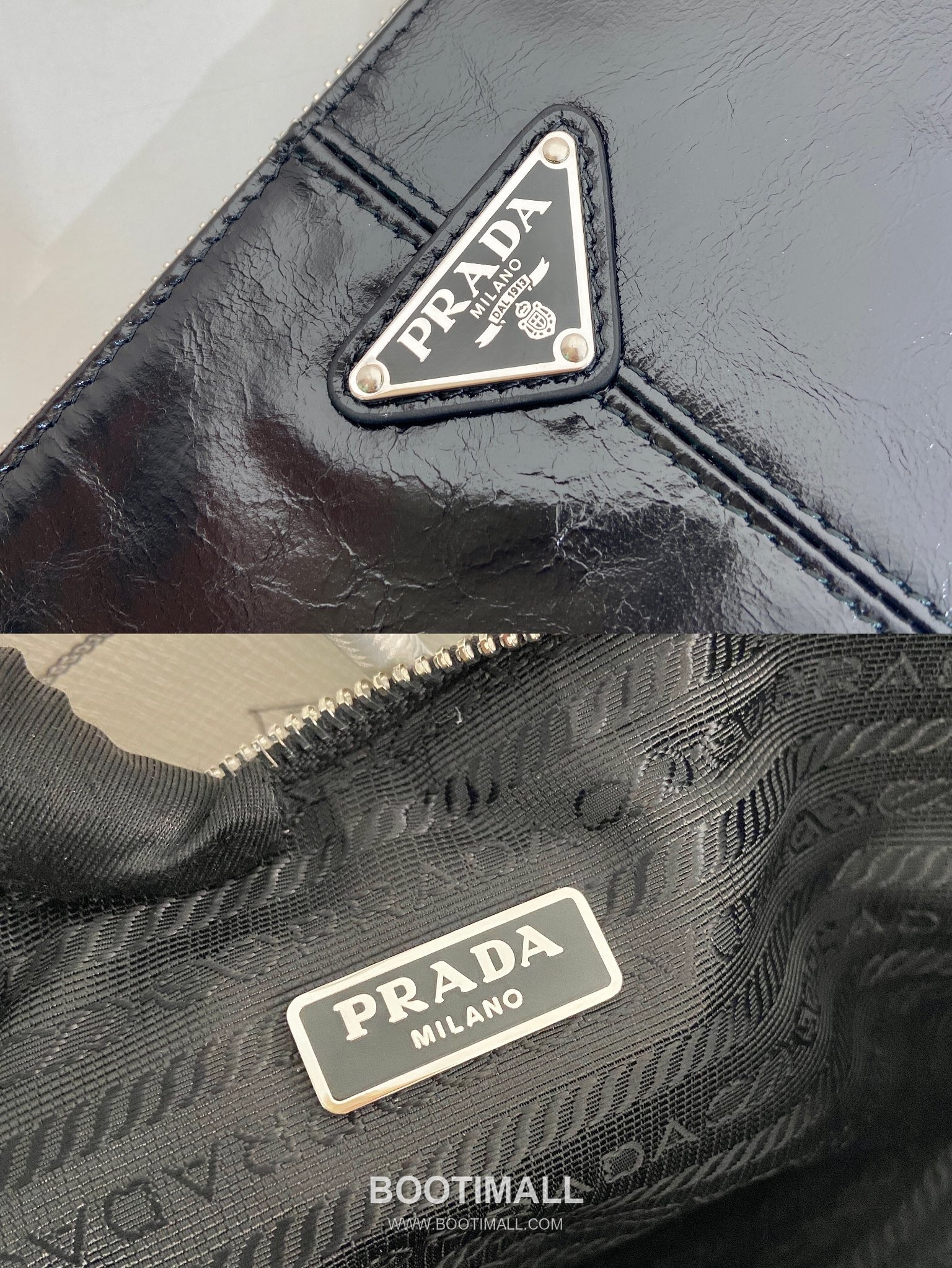 Prada Large Pouch Oiled Leather 프라다 2NH006 라지 파우치 오일드 레더 28cm 10