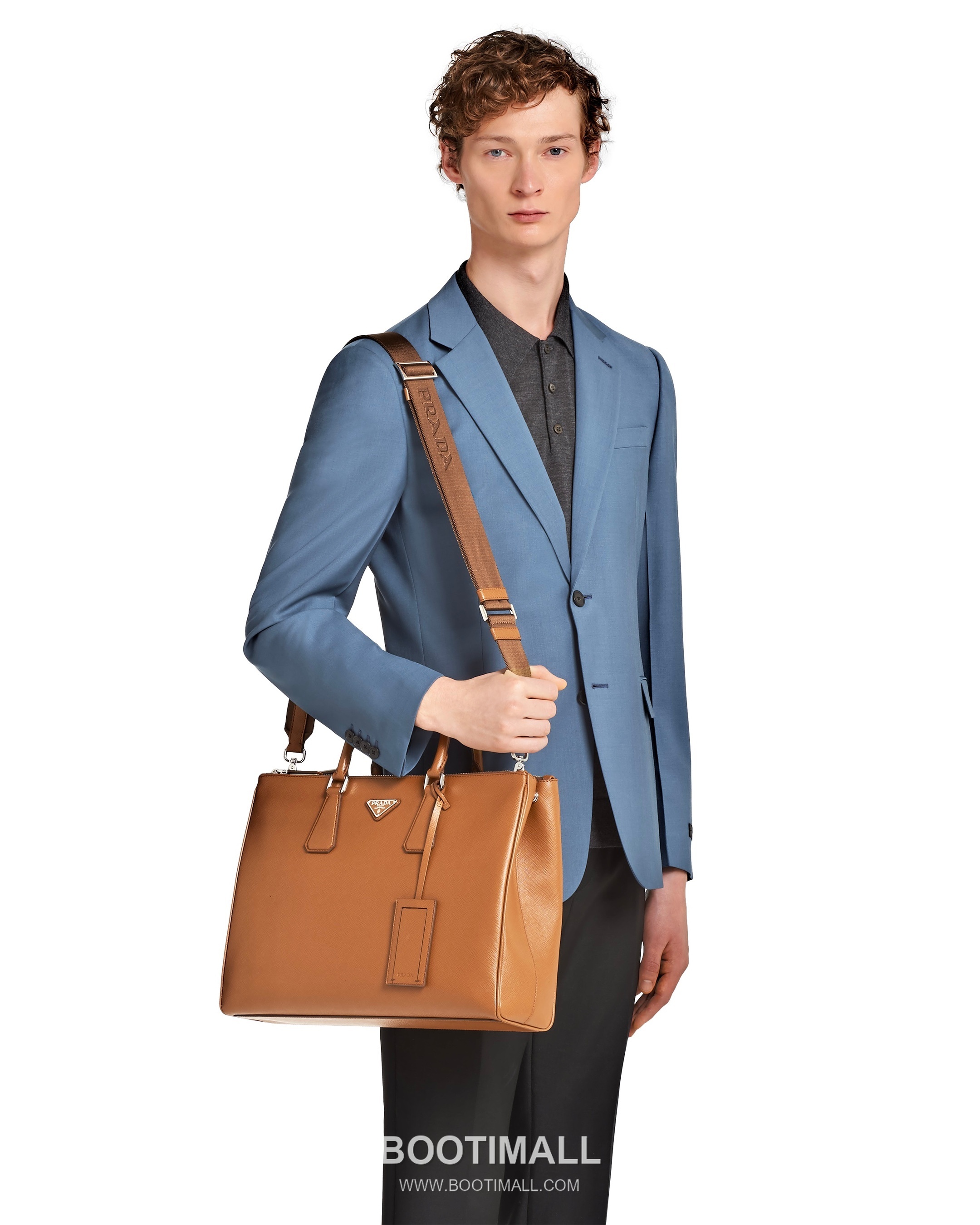 Prada Leather Tote Calfskin Leather Tote Bag 프라다 2VG061 레더 토트 송아지가죽 토트백 39cm 2