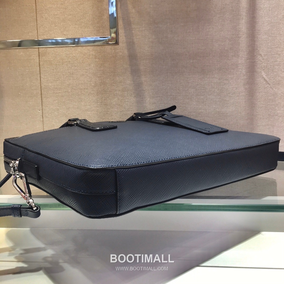 Prada Saffiano Briefcase Saffiano Leather with Crocodile Trim 프라다 2VE368 사피아노 브리프케이스 사피아노 레더 크로커다일 트리밍 36cm 8