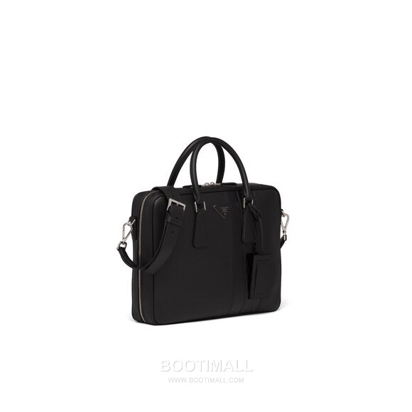Prada Saffiano Croc Trim Briefcase Saffiano Leather with Crocodile Trim 프라다 2VE011 사피아노 크록 트림 브리프케이스 사피아노 레더 크로커다일 트림 36cm 3