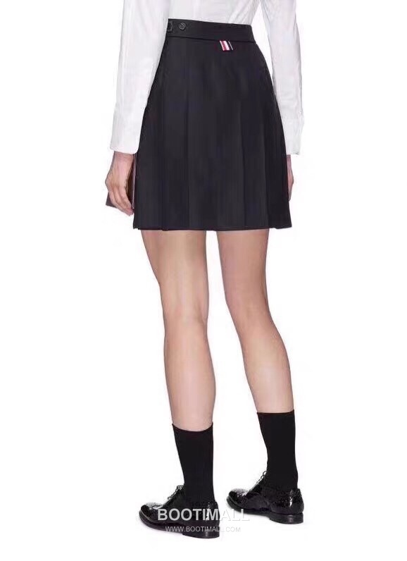 Thom Browne Side Knit Colorblock Skirt Gray 톰브라운 사이드 니트 배색 스커트 그레이 1