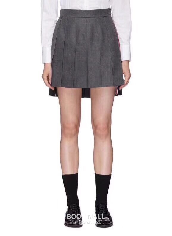 Thom Browne Side Knit Colorblock Skirt Gray 톰브라운 사이드 니트 배색 스커트 그레이 2