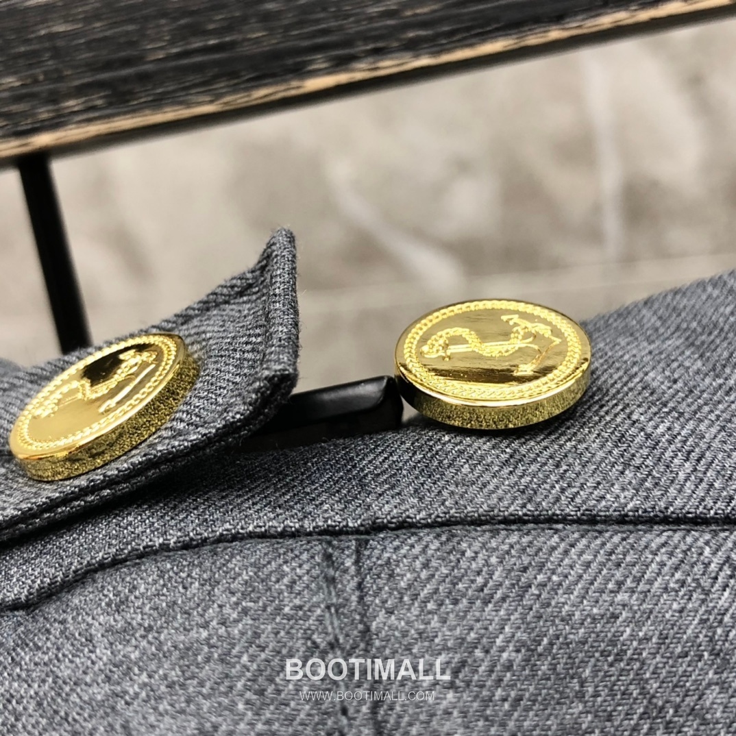 Thom Browne Side Knit Colorblock Skirt Gray 톰브라운 사이드 니트 배색 스커트 그레이 8