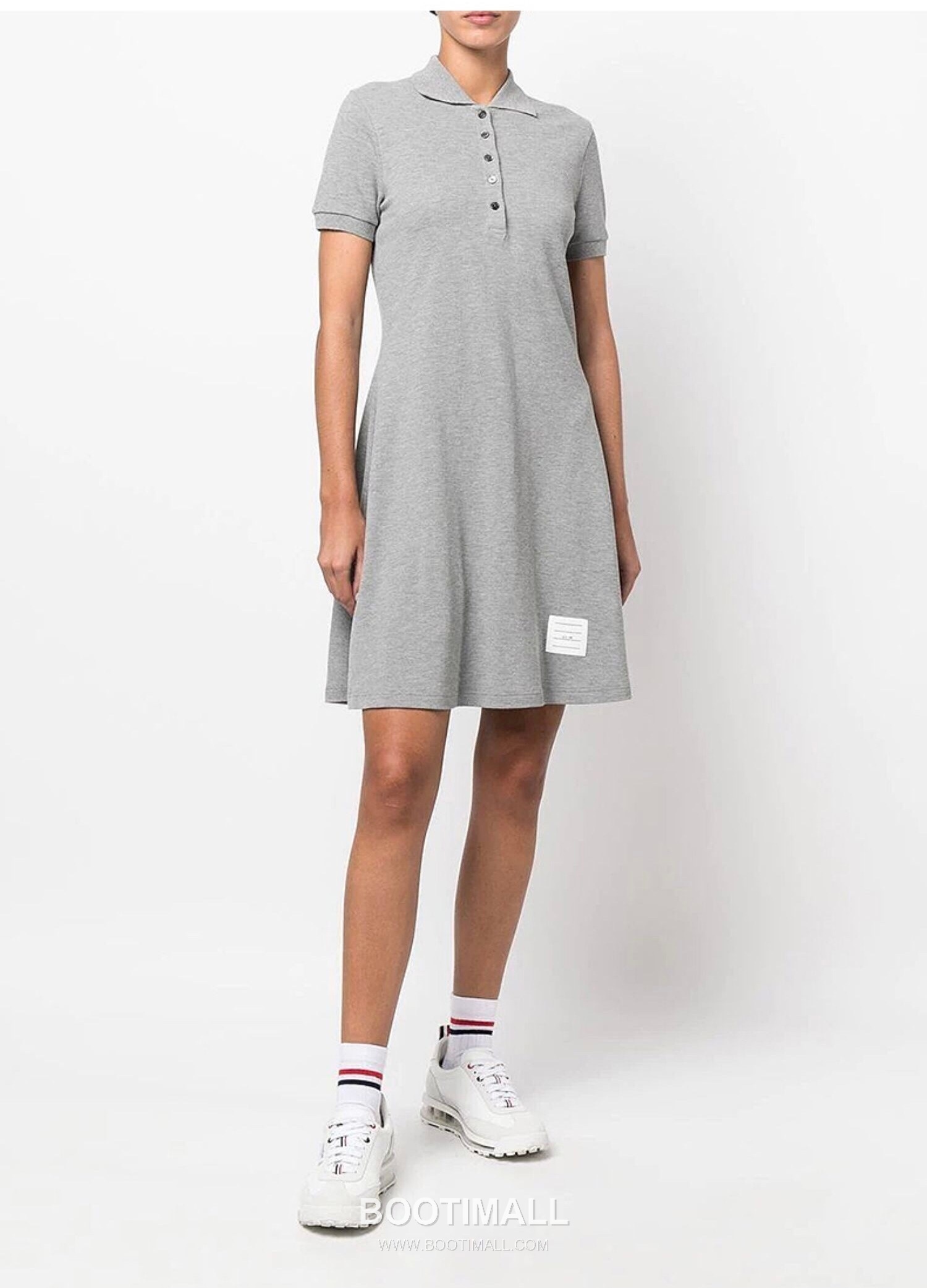 Thom Browne Pique Tape Polo Dress Cotton Grey 톰브라운 피케 테이프 폴로 드레스 코튼 그레이 1