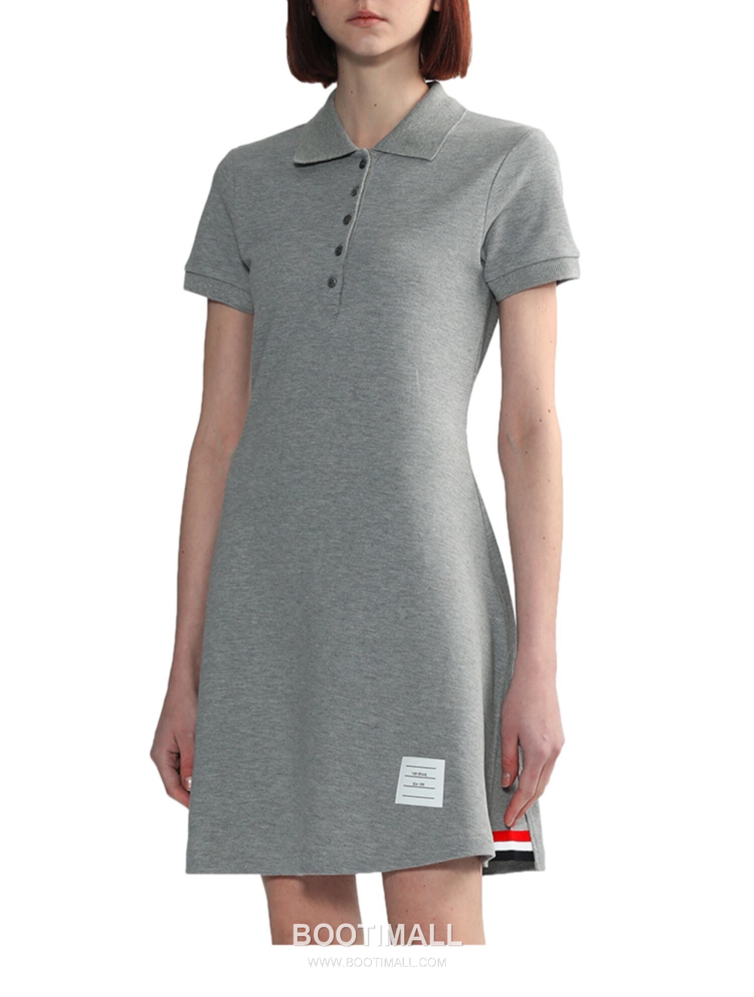 Thom Browne Pique Tape Polo Dress Cotton Grey 톰브라운 피케 테이프 폴로 드레스 코튼 그레이 3