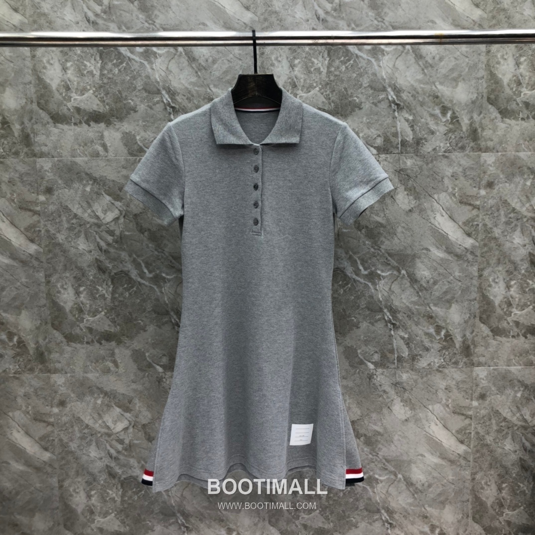 Thom Browne Pique Tape Polo Dress Cotton Grey 톰브라운 피케 테이프 폴로 드레스 코튼 그레이 7