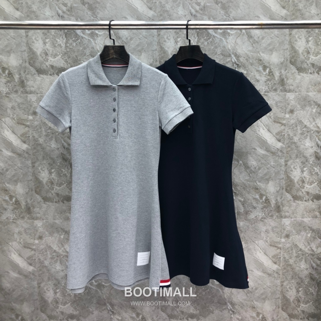 Thom Browne Pique Tape Polo Dress Cotton Grey 톰브라운 피케 테이프 폴로 드레스 코튼 그레이 14