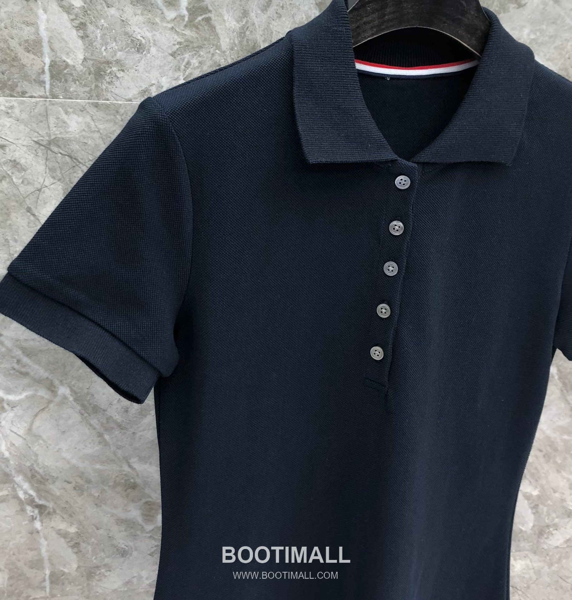 Thom Browne Pique Tape Polo Dress Cotton Grey 톰브라운 피케 테이프 폴로 드레스 코튼 그레이 3