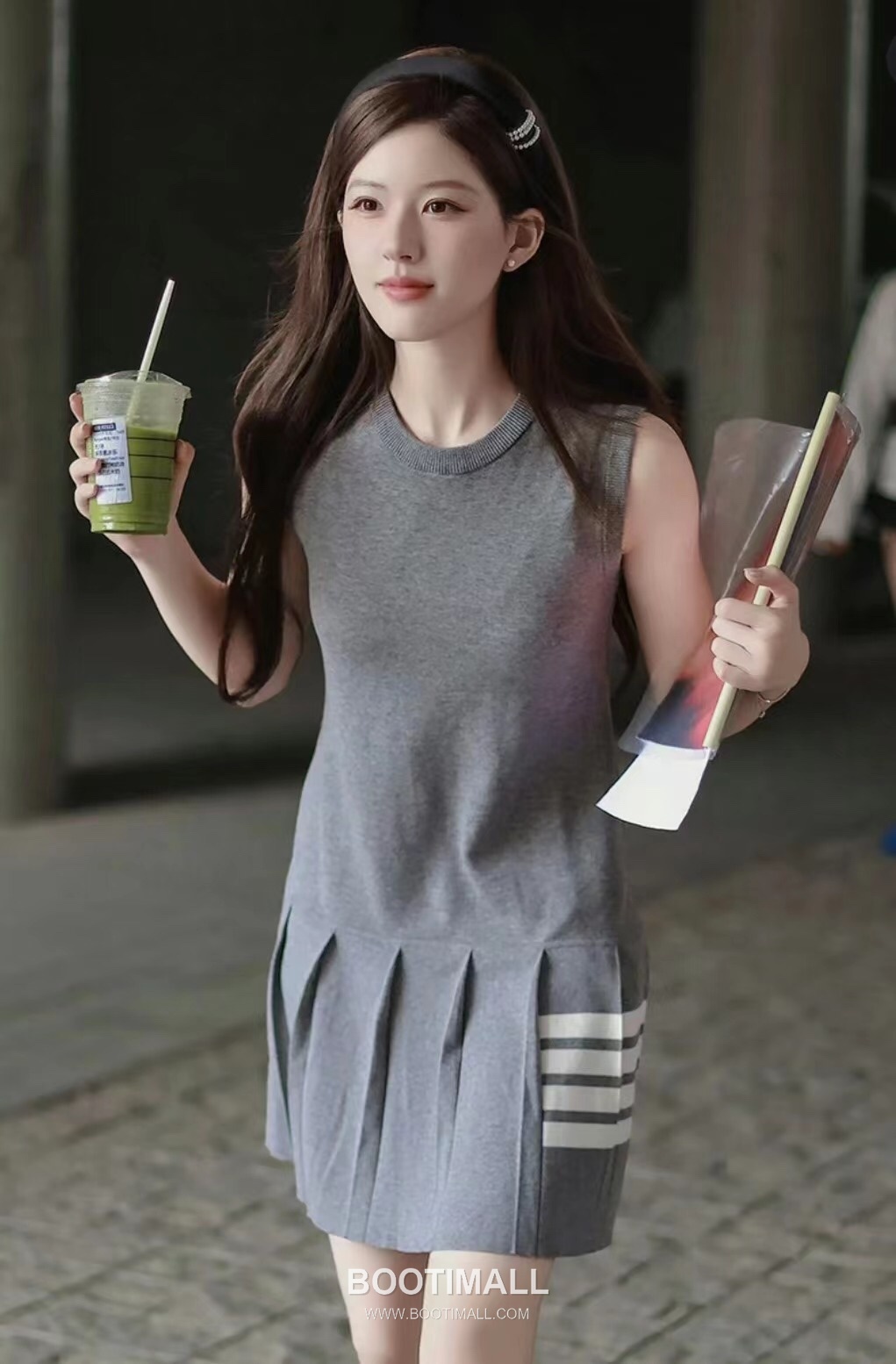 Thom Browne 4-Bar Knit Dress Gray 톰브라운 4바 니트 드레스 그레이 1