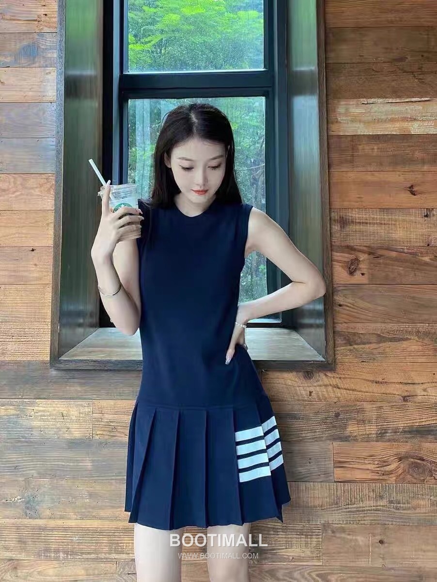 Thom Browne 4-Bar Knit Dress Gray 톰브라운 4바 니트 드레스 그레이 6