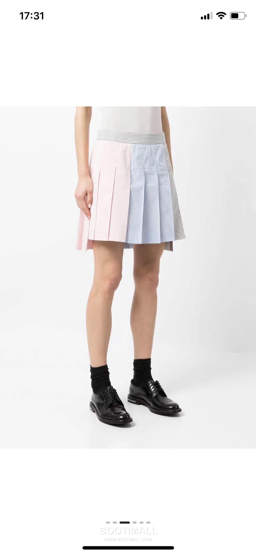 Thom Browne Tricolor Seersucker Skirt Multicolor 톰브라운 트리컬러 시어서커 스커트 멀티컬러 2