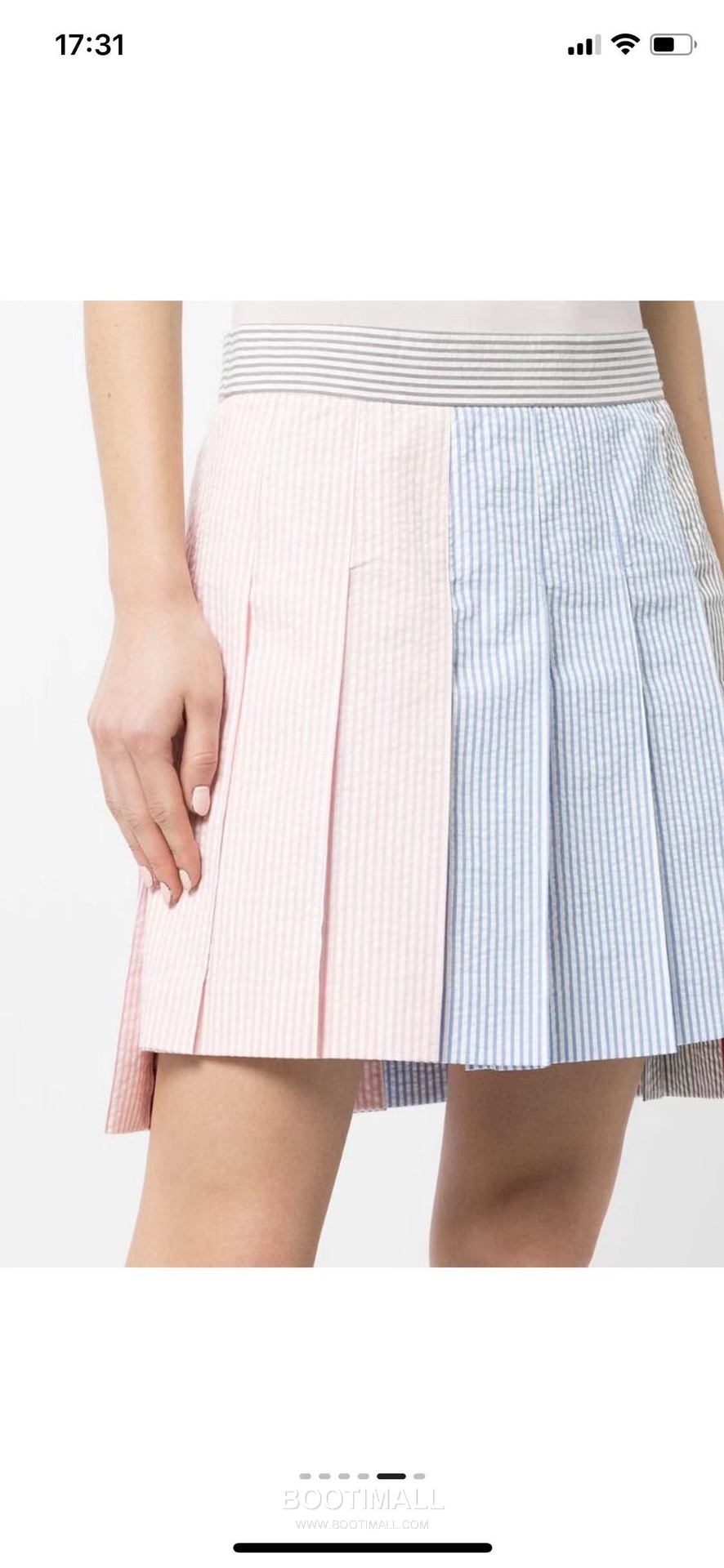 Thom Browne Tricolor Seersucker Skirt Multicolor 톰브라운 트리컬러 시어서커 스커트 멀티컬러 4