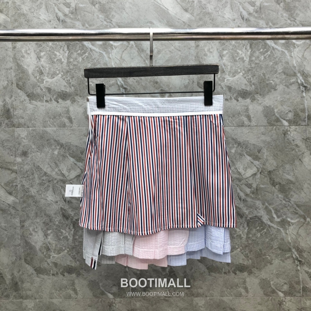 Thom Browne Tricolor Seersucker Skirt Multicolor 톰브라운 트리컬러 시어서커 스커트 멀티컬러 7
