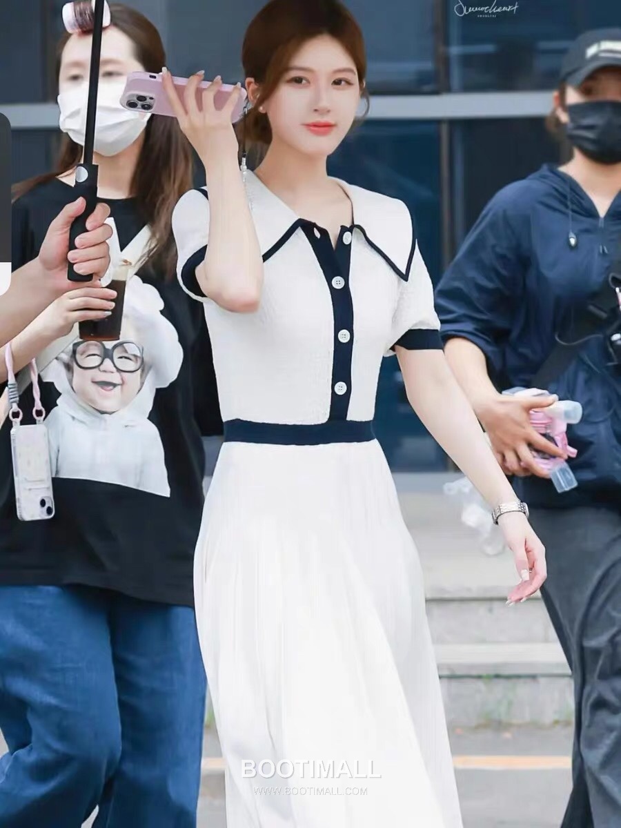 Thom Browne Peter Pan Knit Dress White 톰브라운 피터팬 니트 드레스 화이트 2