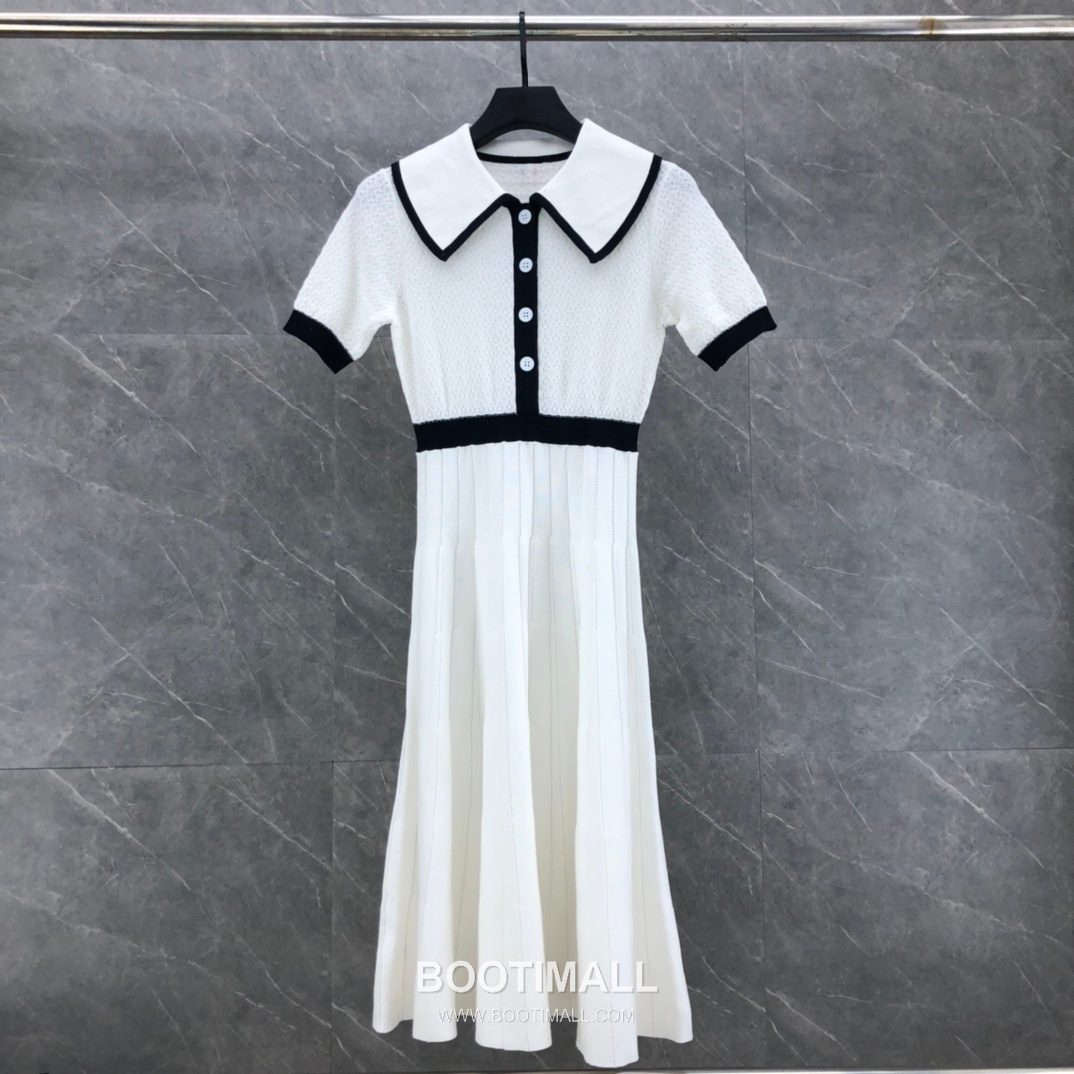 Thom Browne Peter Pan Knit Dress White 톰브라운 피터팬 니트 드레스 화이트 10