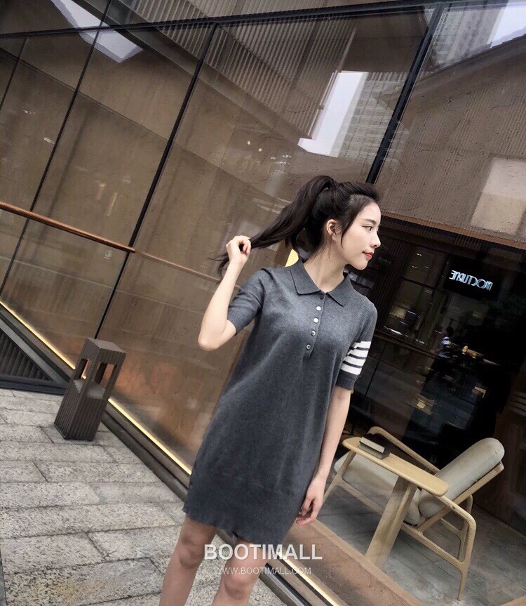 Thom Browne 4-Bar Polo Dress Gray 톰브라운 4바 폴로 드레스 그레이 2