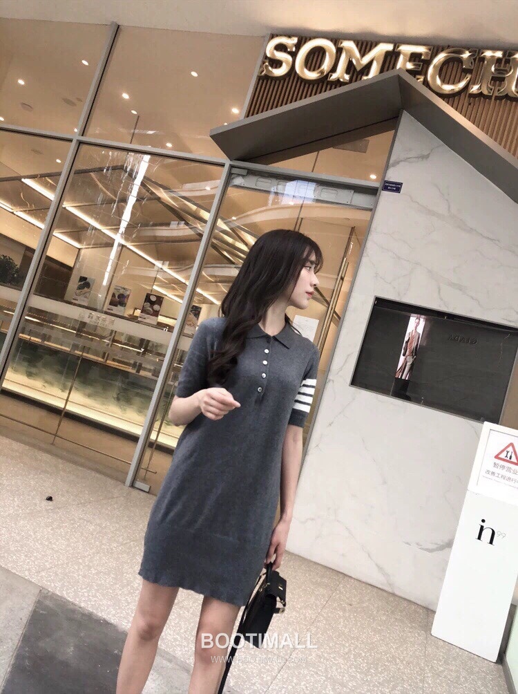 Thom Browne 4-Bar Polo Dress Gray 톰브라운 4바 폴로 드레스 그레이 3