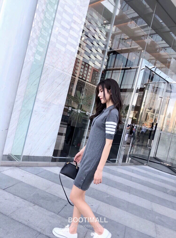 Thom Browne 4-Bar Polo Dress Gray 톰브라운 4바 폴로 드레스 그레이 6