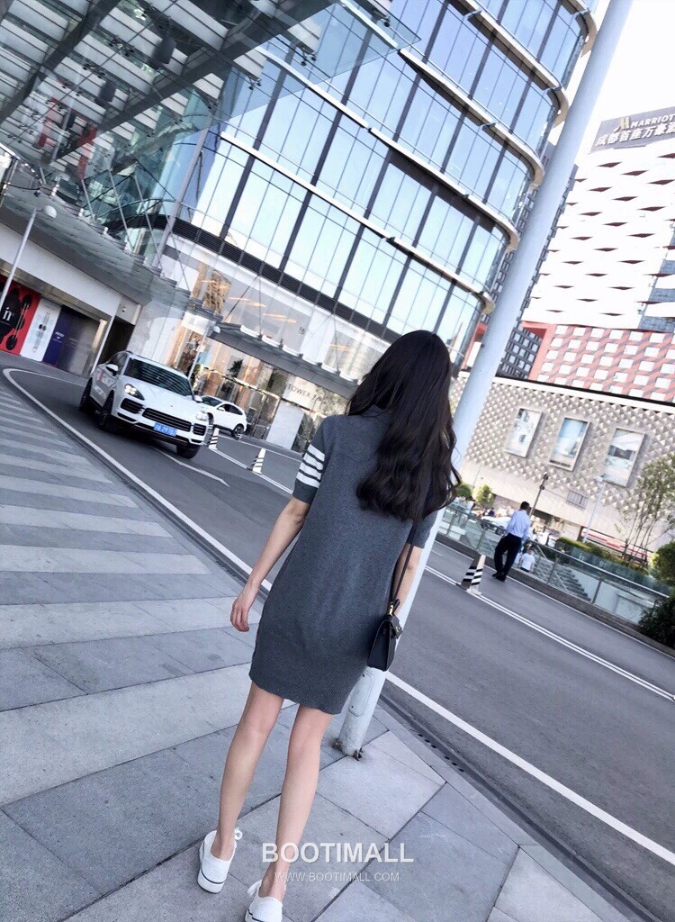 Thom Browne 4-Bar Polo Dress Gray 톰브라운 4바 폴로 드레스 그레이 8