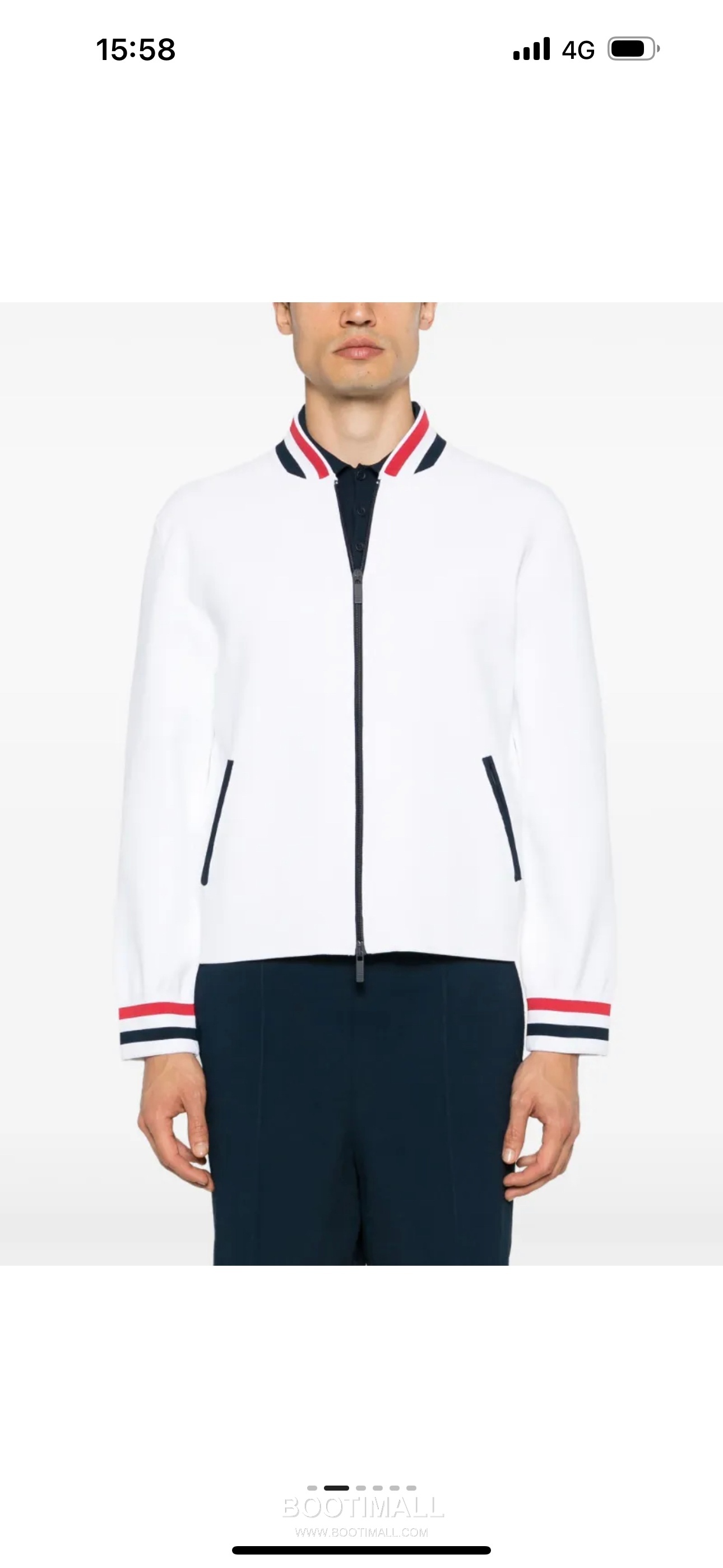 Thom Browne Tricolor Ribbed Jacket Navy 톰브라운 트리컬러 립 자켓 네이비 6