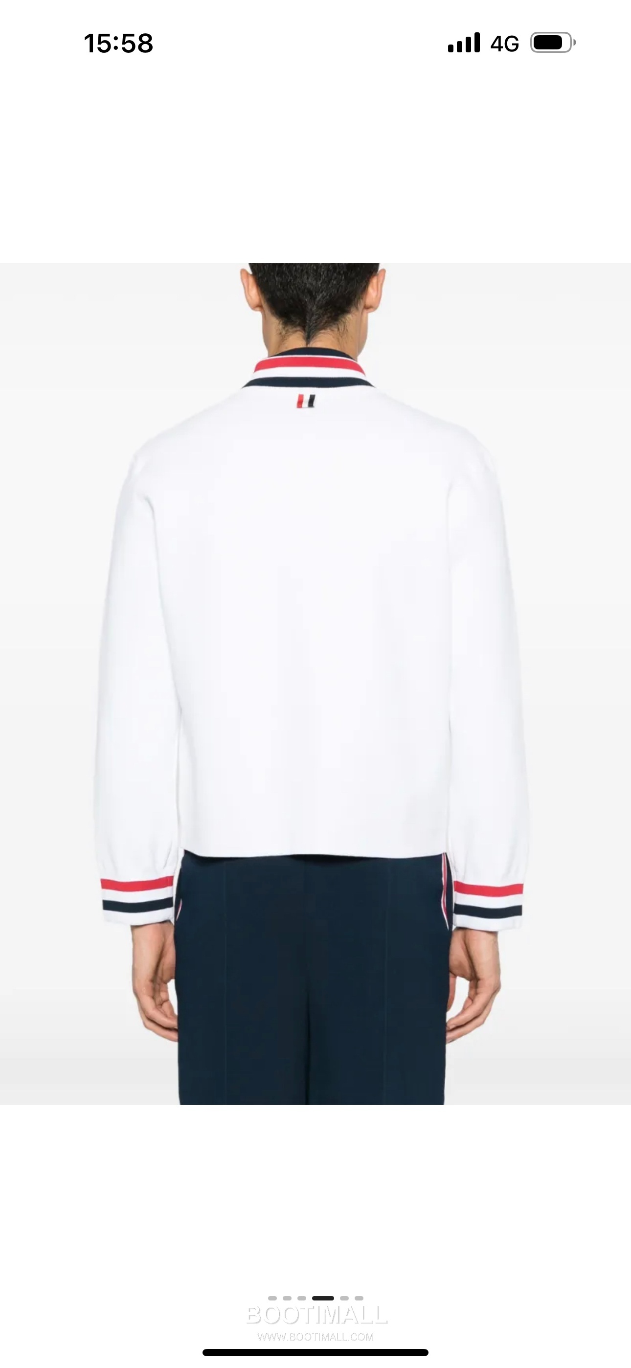 Thom Browne Tricolor Ribbed Jacket Navy 톰브라운 트리컬러 립 자켓 네이비 8