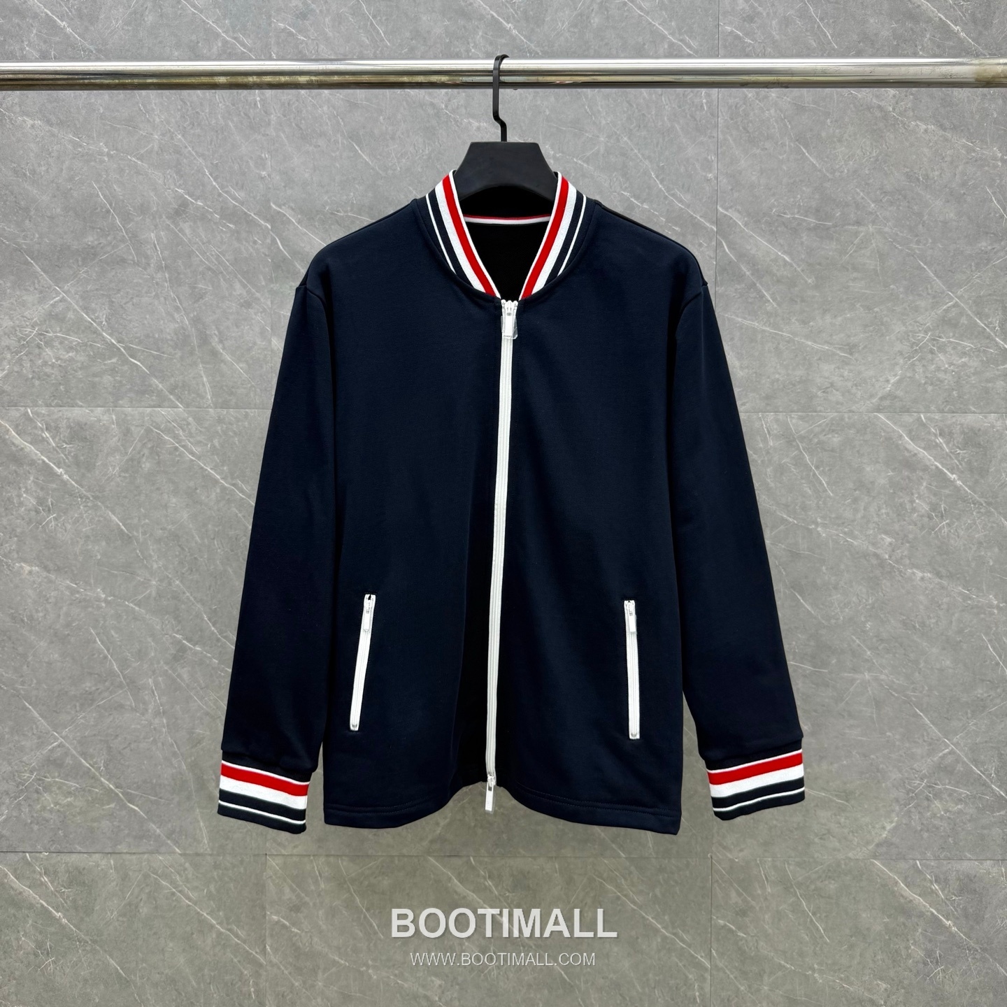 Thom Browne Tricolor Ribbed Jacket Navy 톰브라운 트리컬러 립 자켓 네이비 10