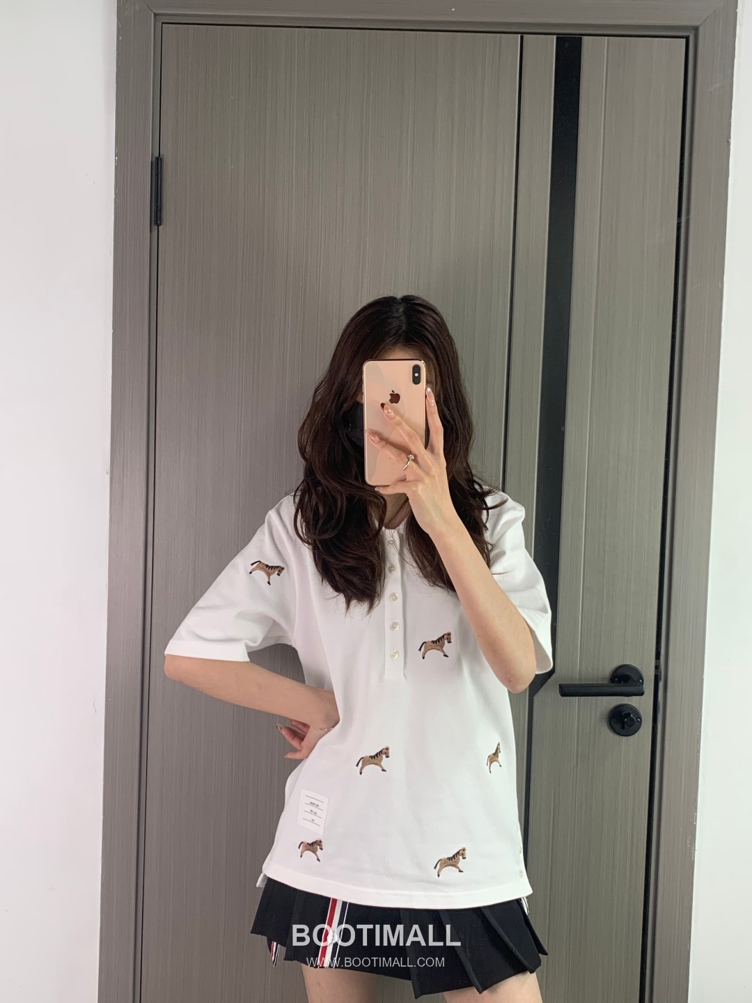 Thom Browne Horse Embroidery Polo Navy Polo Shirt 톰브라운 홀스 자수 폴로 네이비 폴로 셔츠 4