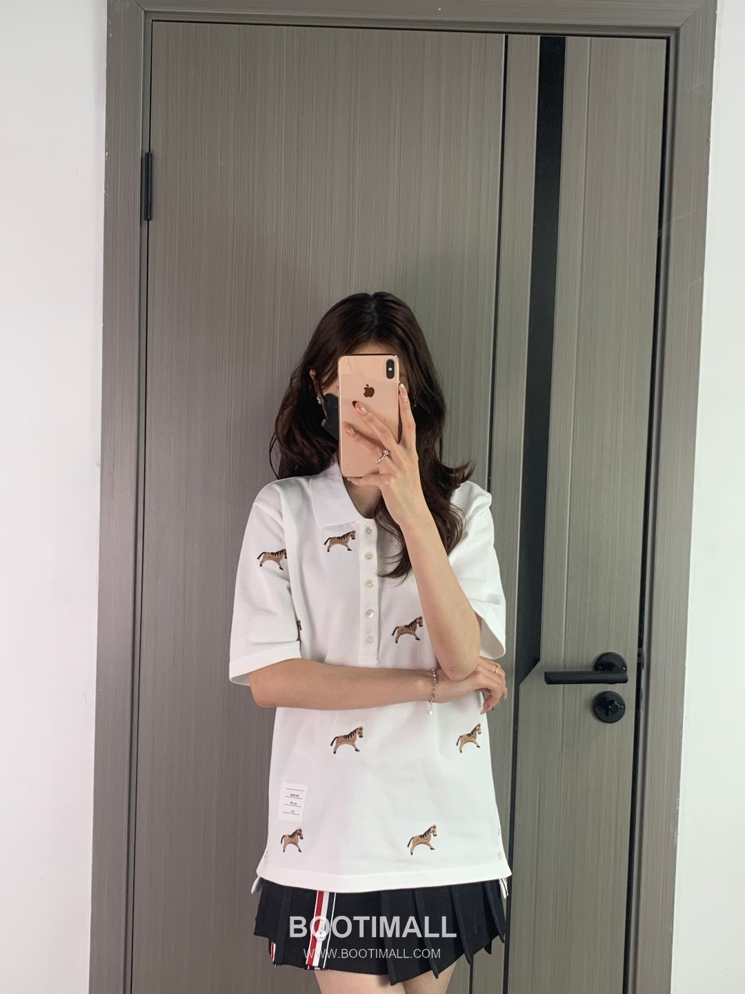 Thom Browne Horse Embroidery Polo Navy Polo Shirt 톰브라운 홀스 자수 폴로 네이비 폴로 셔츠 6