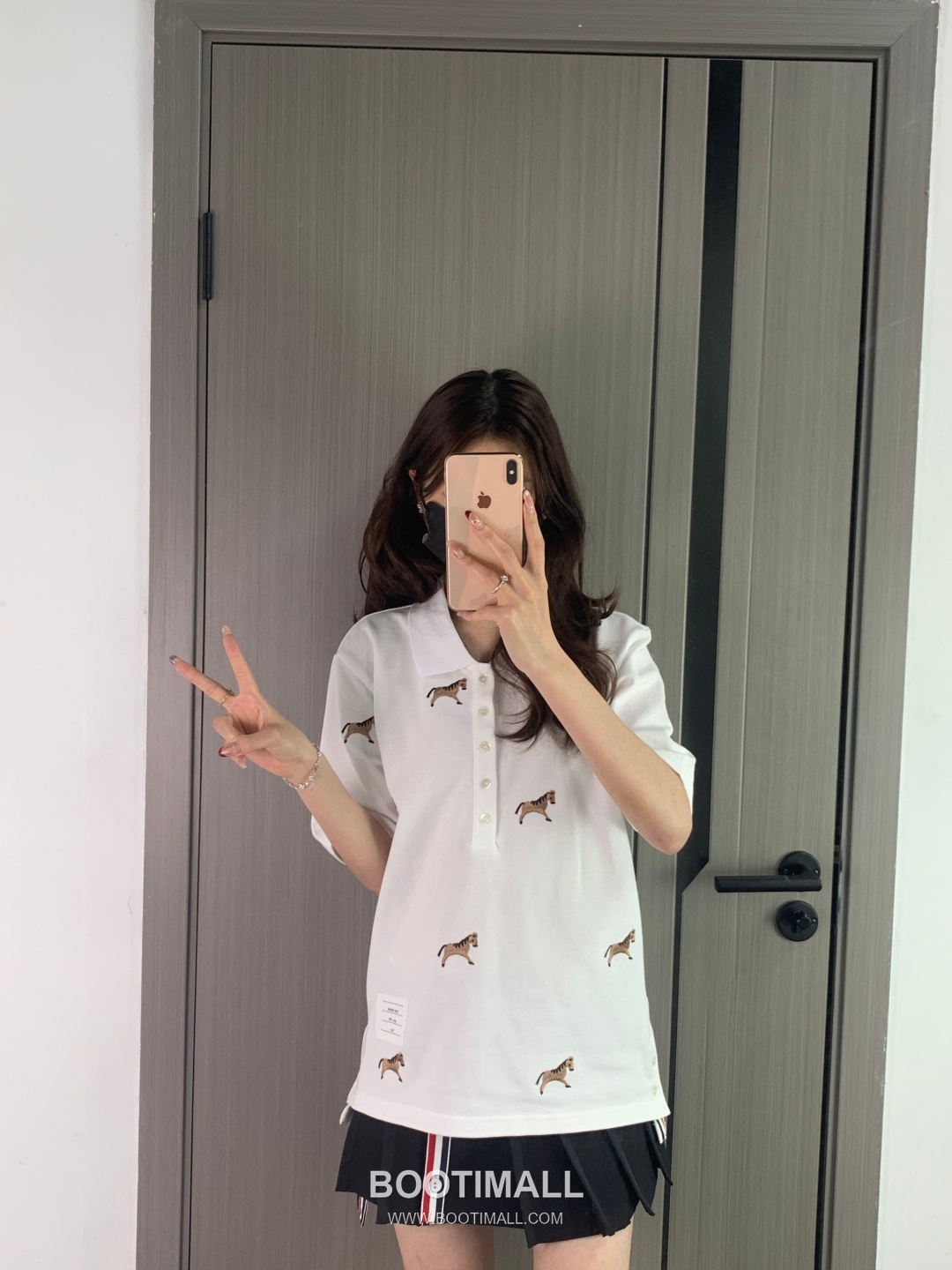 Thom Browne Horse Embroidery Polo Navy Polo Shirt 톰브라운 홀스 자수 폴로 네이비 폴로 셔츠 7