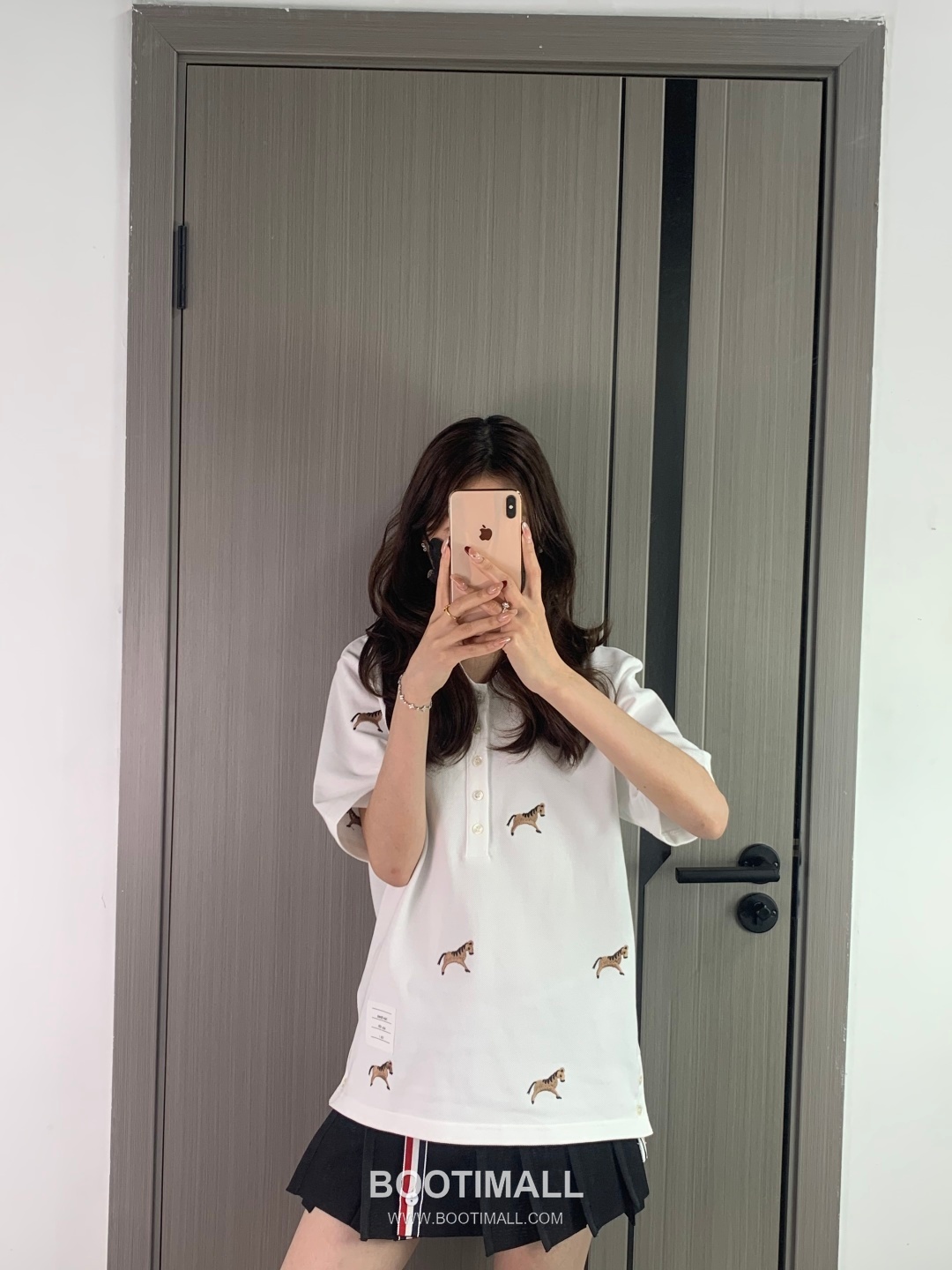 Thom Browne Horse Embroidery Polo Navy Polo Shirt 톰브라운 홀스 자수 폴로 네이비 폴로 셔츠 8