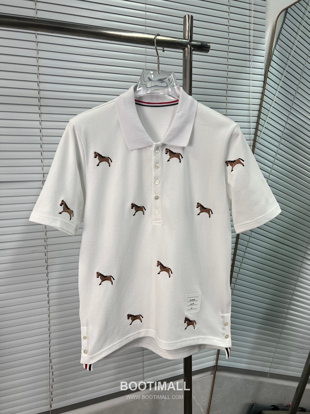 Thom Browne Horse Embroidery Polo Navy Polo Shirt 톰브라운 홀스 자수 폴로 네이비 폴로 셔츠 9