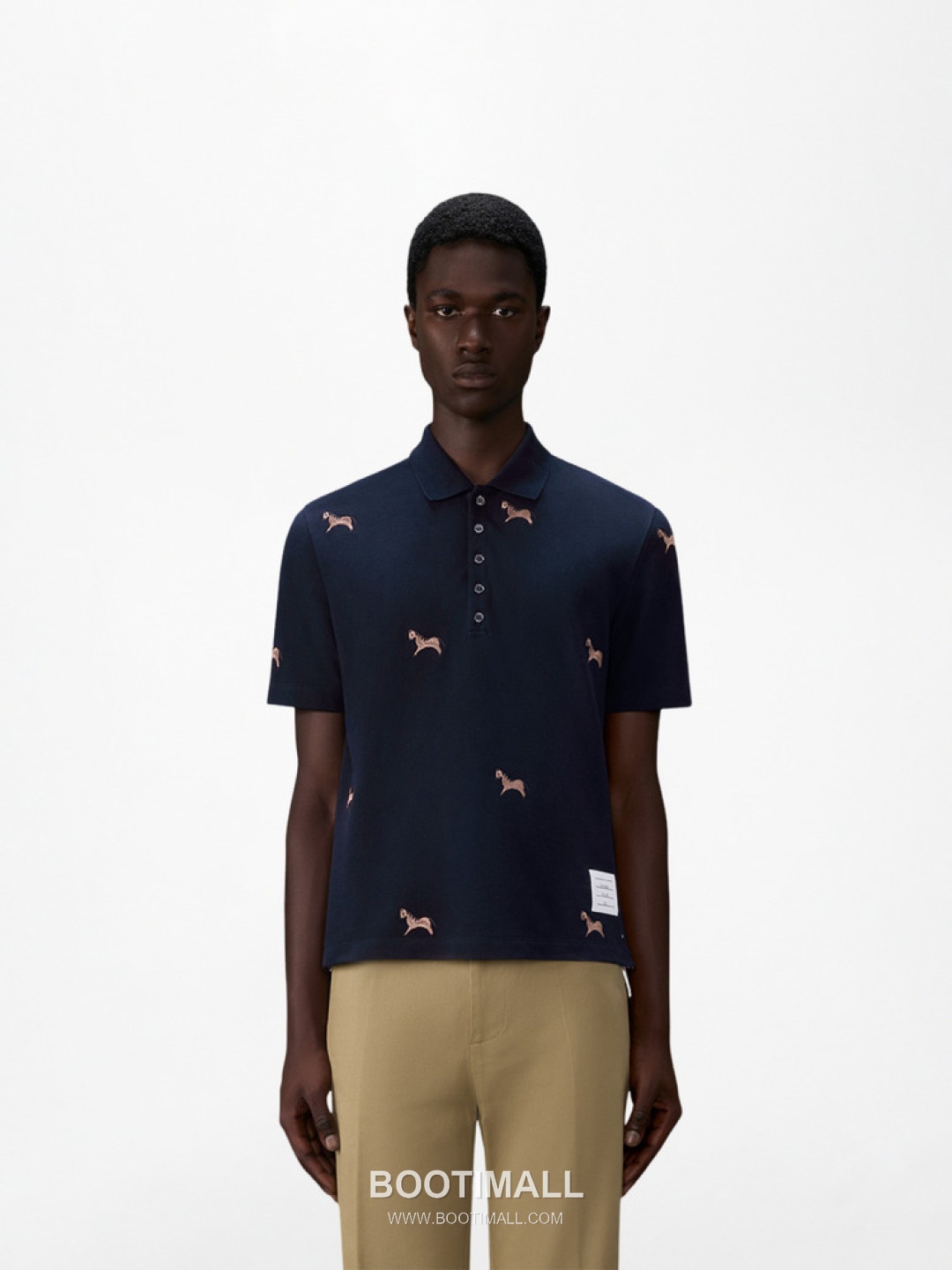 Thom Browne Horse Embroidery Polo Navy Polo Shirt 톰브라운 홀스 자수 폴로 네이비 폴로 셔츠 1