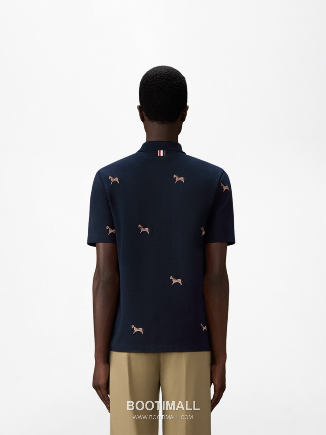 Thom Browne Horse Embroidery Polo Navy Polo Shirt 톰브라운 홀스 자수 폴로 네이비 폴로 셔츠 2
