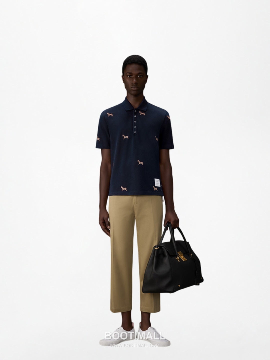 Thom Browne Horse Embroidery Polo Navy Polo Shirt 톰브라운 홀스 자수 폴로 네이비 폴로 셔츠 3